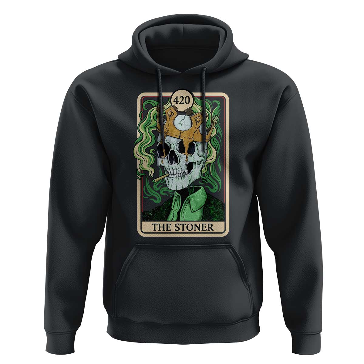 Skeleton Smokes Hoodie The Stoner Weed Lover Cannabis 420 - Wonder Print Shop