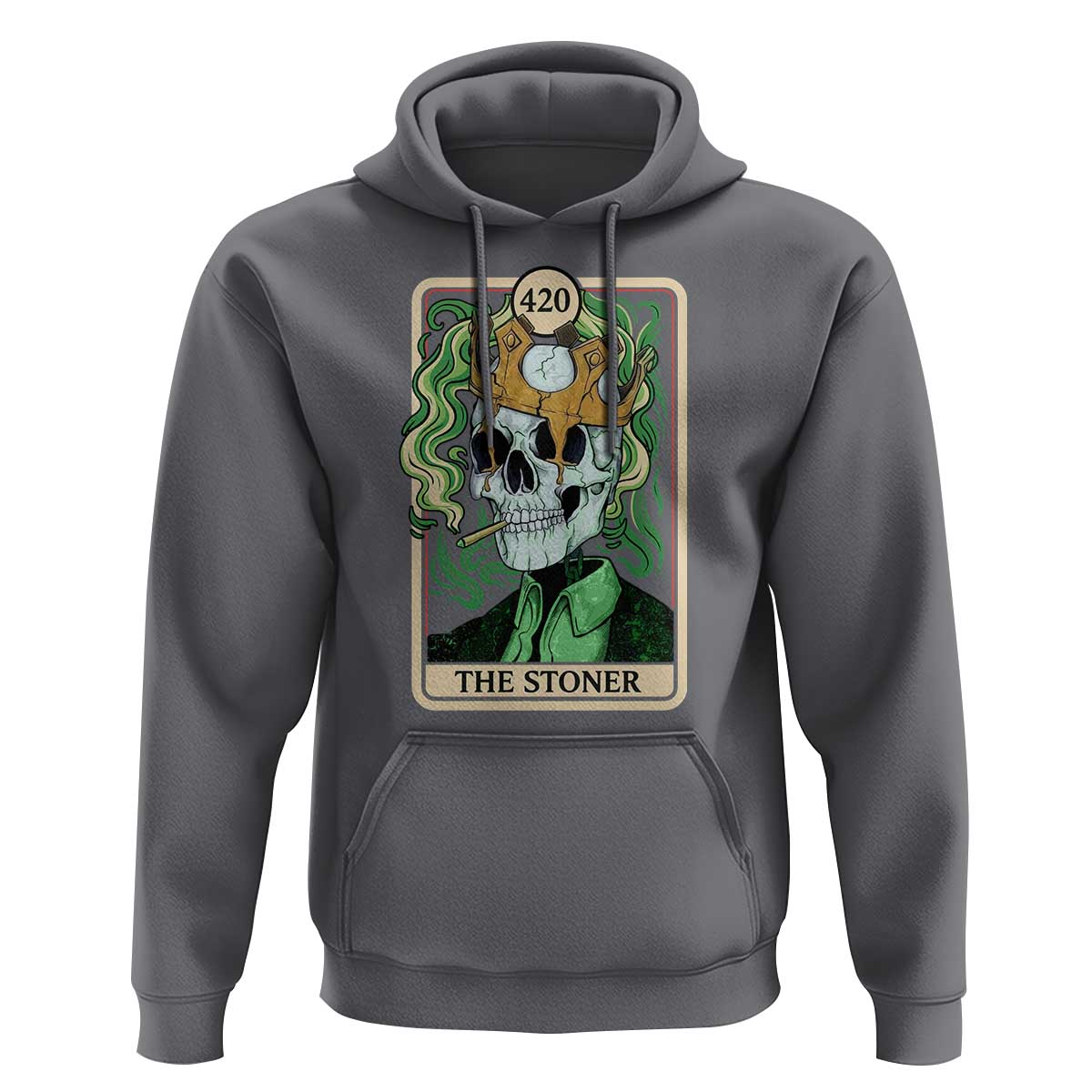 Skeleton Smokes Hoodie The Stoner Weed Lover Cannabis 420 - Wonder Print Shop
