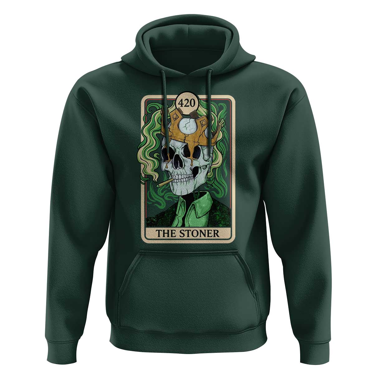 Skeleton Smokes Hoodie The Stoner Weed Lover Cannabis 420 - Wonder Print Shop