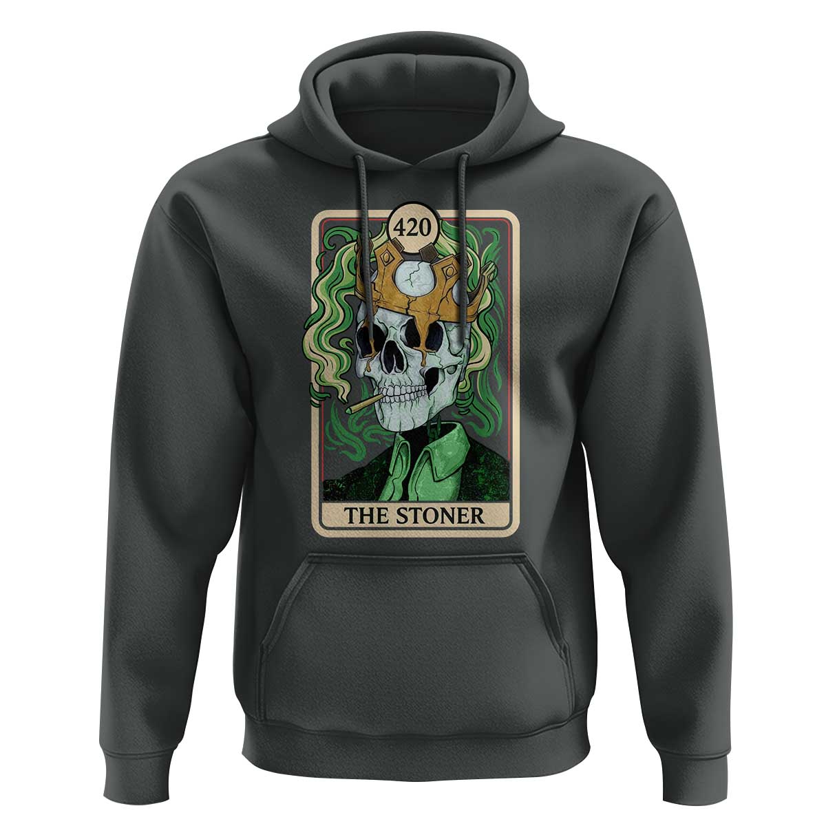 Skeleton Smokes Hoodie The Stoner Weed Lover Cannabis 420 - Wonder Print Shop