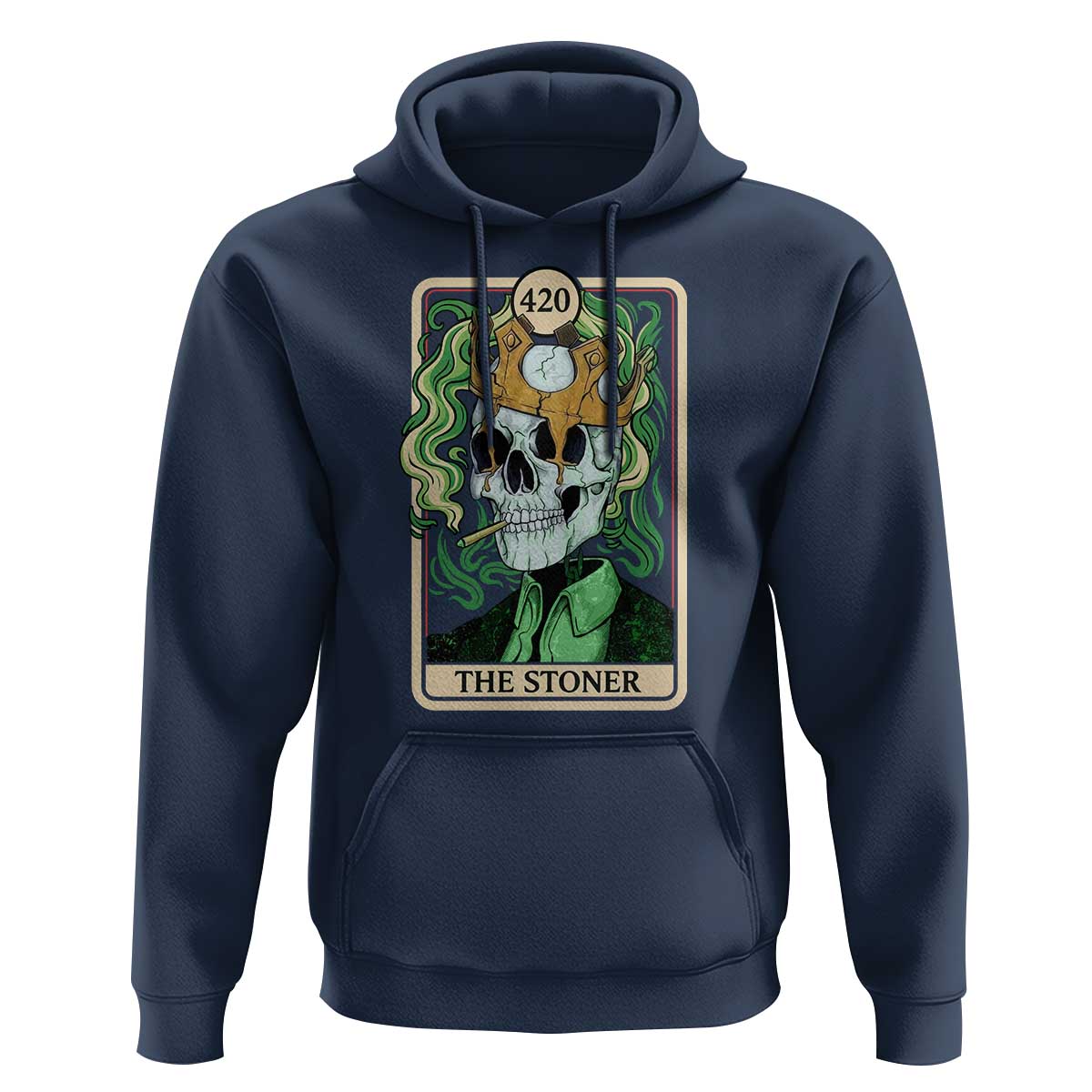Skeleton Smokes Hoodie The Stoner Weed Lover Cannabis 420 - Wonder Print Shop