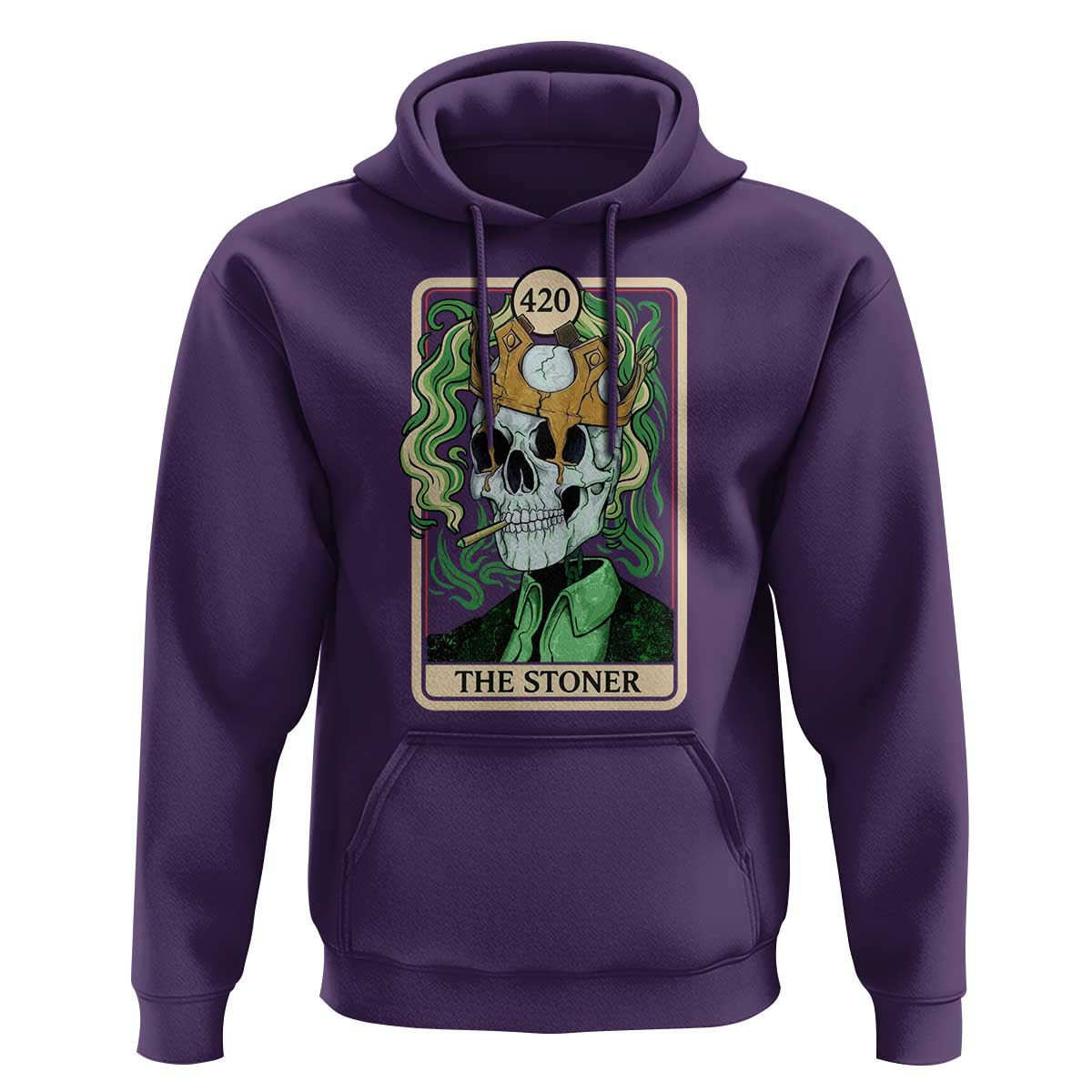 Skeleton Smokes Hoodie The Stoner Weed Lover Cannabis 420 - Wonder Print Shop