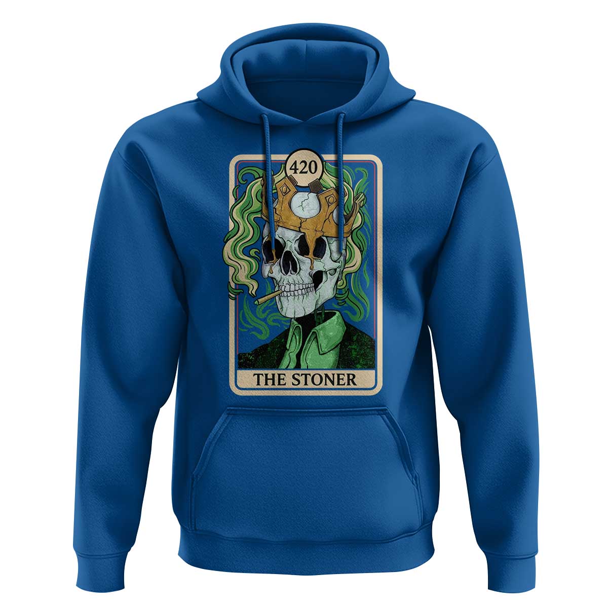 Skeleton Smokes Hoodie The Stoner Weed Lover Cannabis 420 - Wonder Print Shop