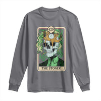 Skeleton Smokes Long Sleeve Shirt The Stoner Weed Lover Cannabis 420 - Wonder Print Shop