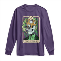 Skeleton Smokes Long Sleeve Shirt The Stoner Weed Lover Cannabis 420 - Wonder Print Shop