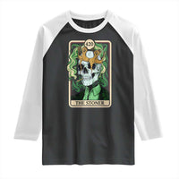 Skeleton Smokes Raglan Shirt The Stoner Weed Lover Cannabis 420 - Wonder Print Shop