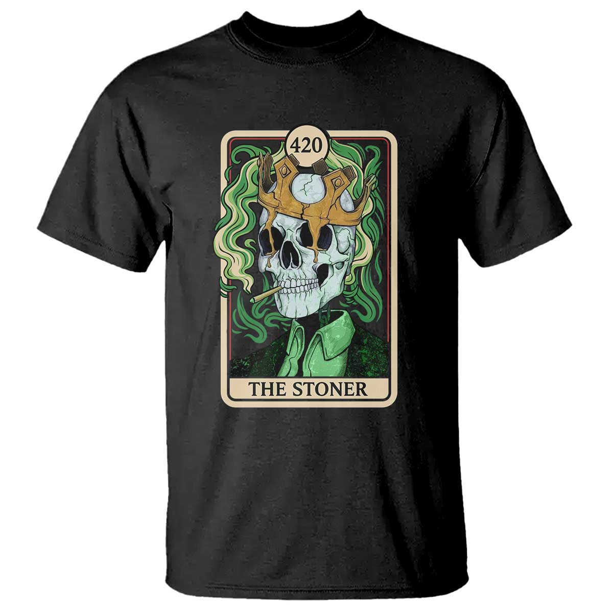 Skeleton Smokes T Shirt The Stoner Weed Lover Cannabis 420 - Wonder Print Shop