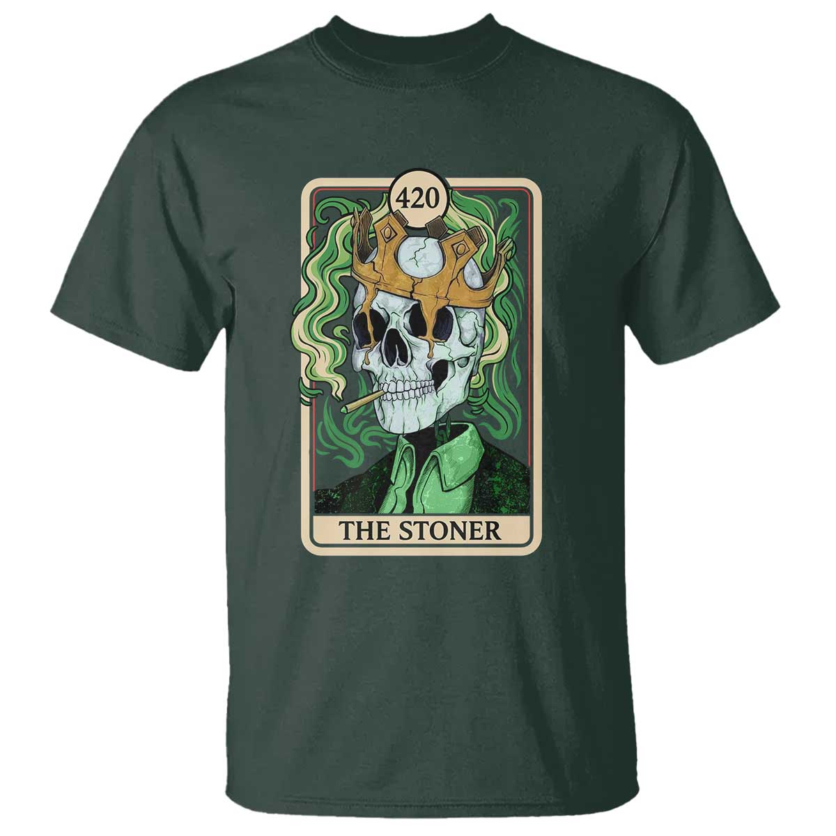 Skeleton Smokes T Shirt The Stoner Weed Lover Cannabis 420 - Wonder Print Shop