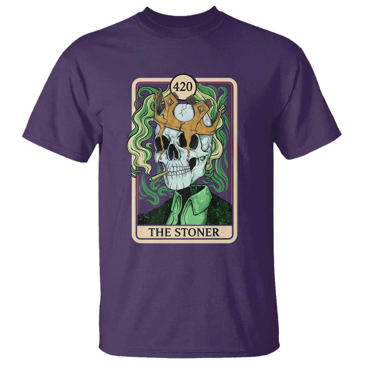 Skeleton Smokes T Shirt The Stoner Weed Lover Cannabis 420 - Wonder Print Shop