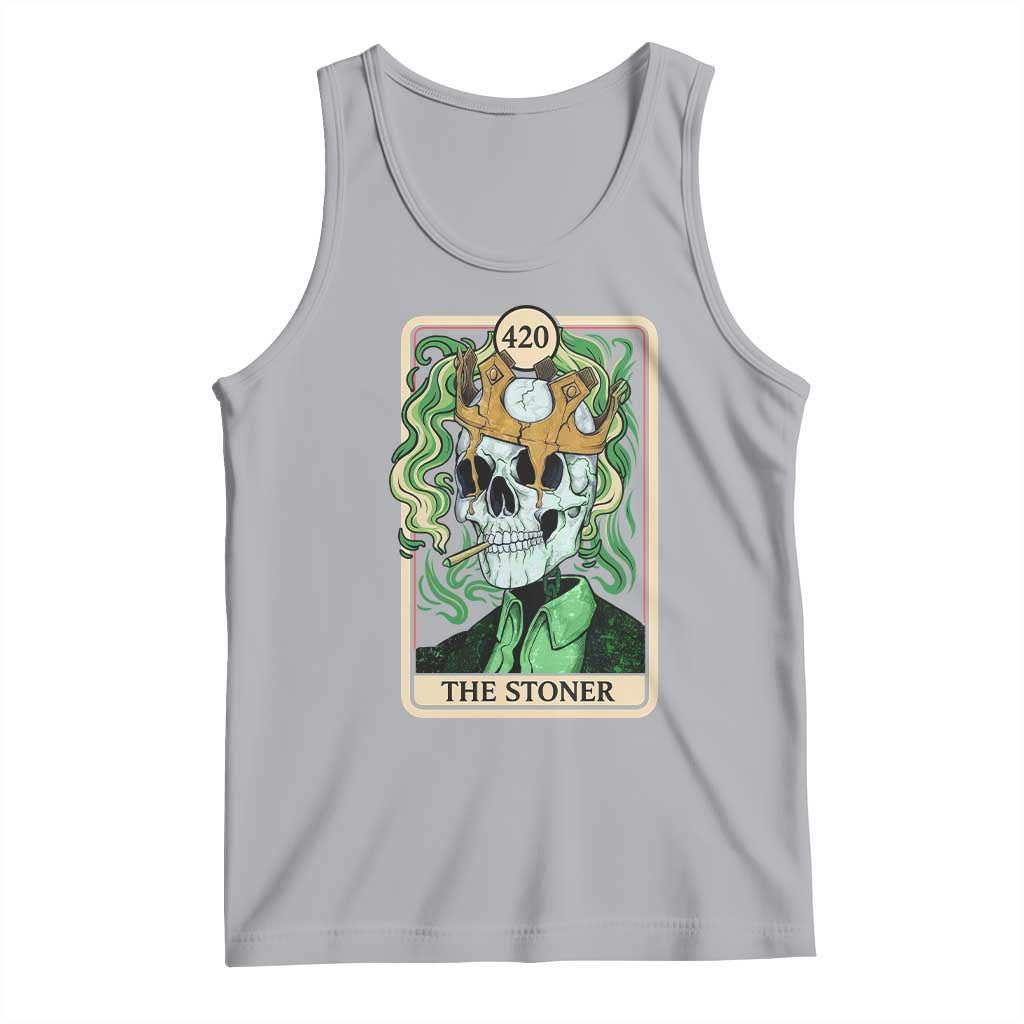 Skeleton Smokes Tank Top The Stoner Weed Lover Cannabis 420 - Wonder Print Shop