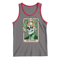 Skeleton Smokes Tank Top The Stoner Weed Lover Cannabis 420 - Wonder Print Shop