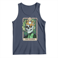 Skeleton Smokes Tank Top The Stoner Weed Lover Cannabis 420 - Wonder Print Shop