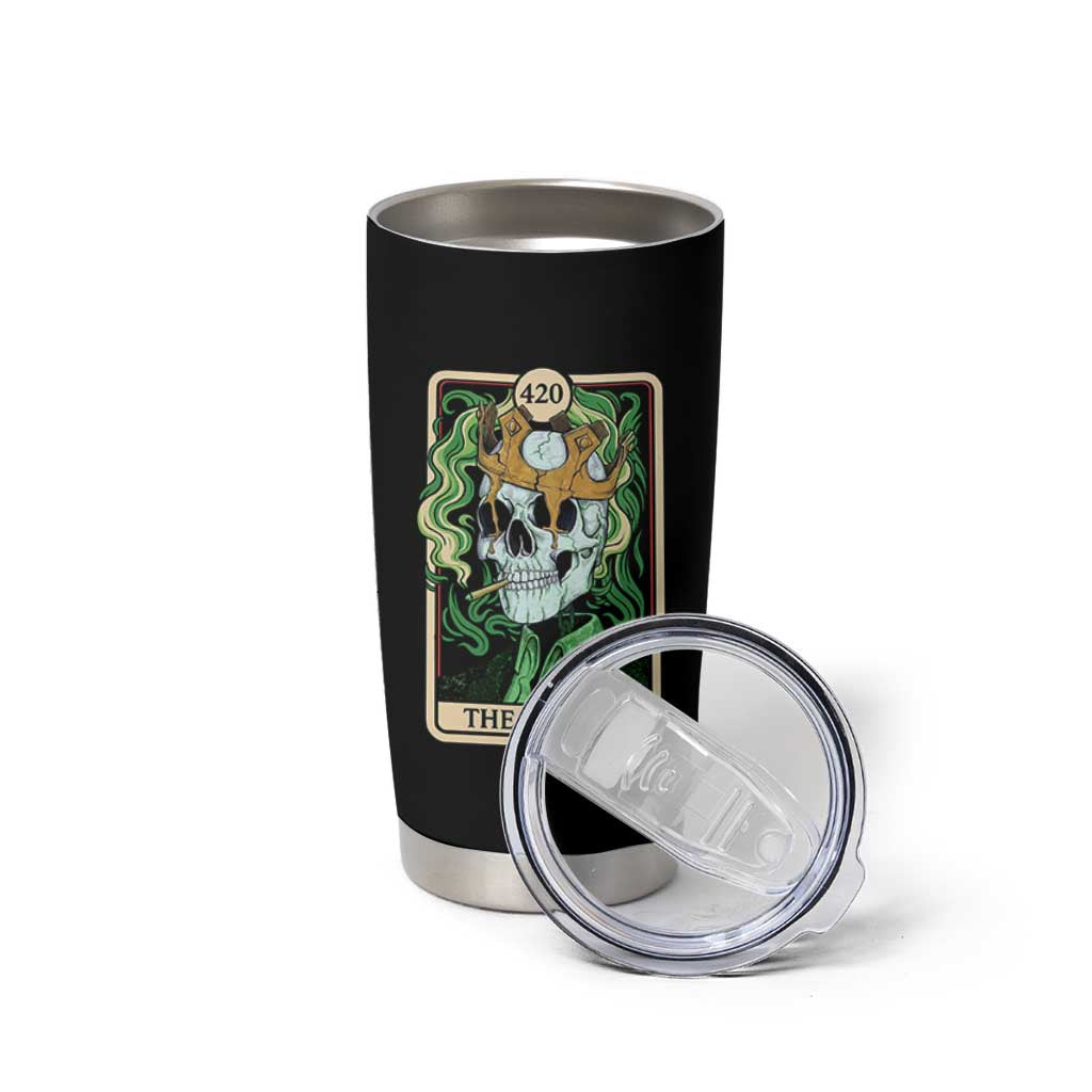 Skeleton Smokes Tumbler Cup The Stoner Weed Lover Cannabis 420