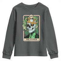 Skeleton Smokes Youth Sweatshirt The Stoner Weed Lover Cannabis 420 - Wonder Print Shop