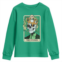 Skeleton Smokes Youth Sweatshirt The Stoner Weed Lover Cannabis 420 - Wonder Print Shop