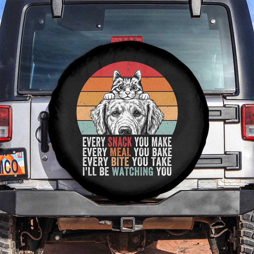 Every Snack You Make Spare Tire Cover Funny Dog Cat Lovers - Wonder Print Shop