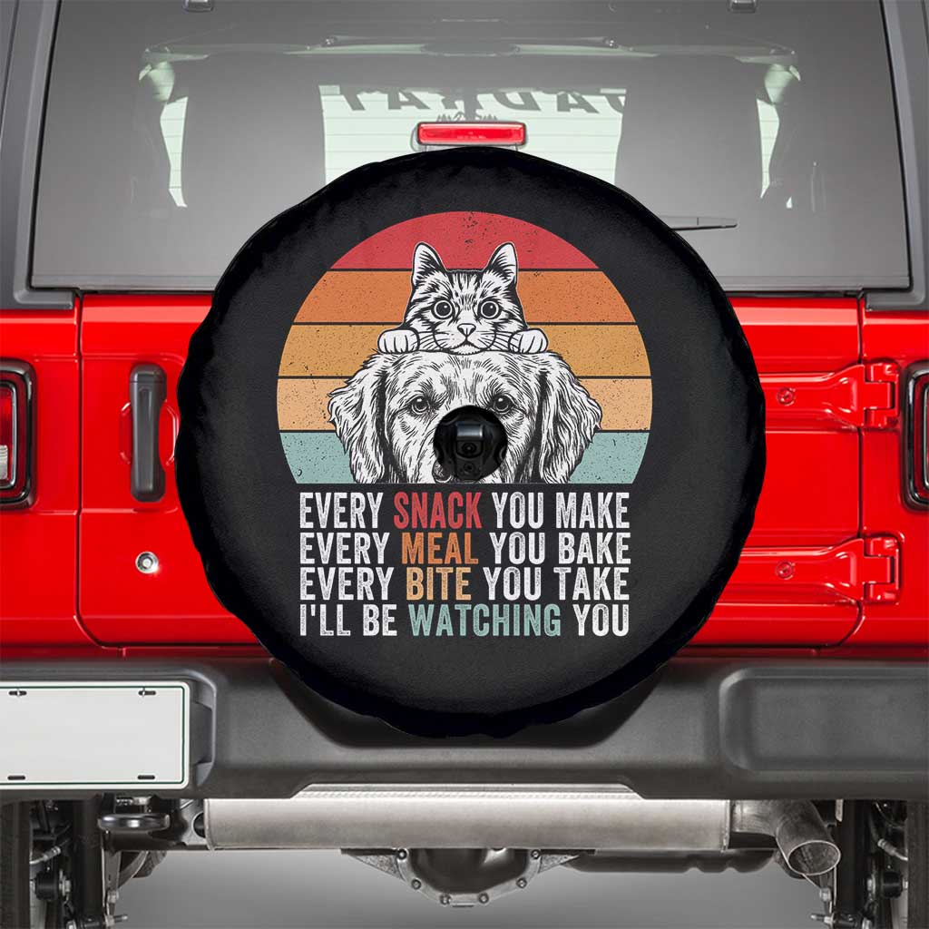 Every Snack You Make Spare Tire Cover Funny Dog Cat Lovers - Wonder Print Shop