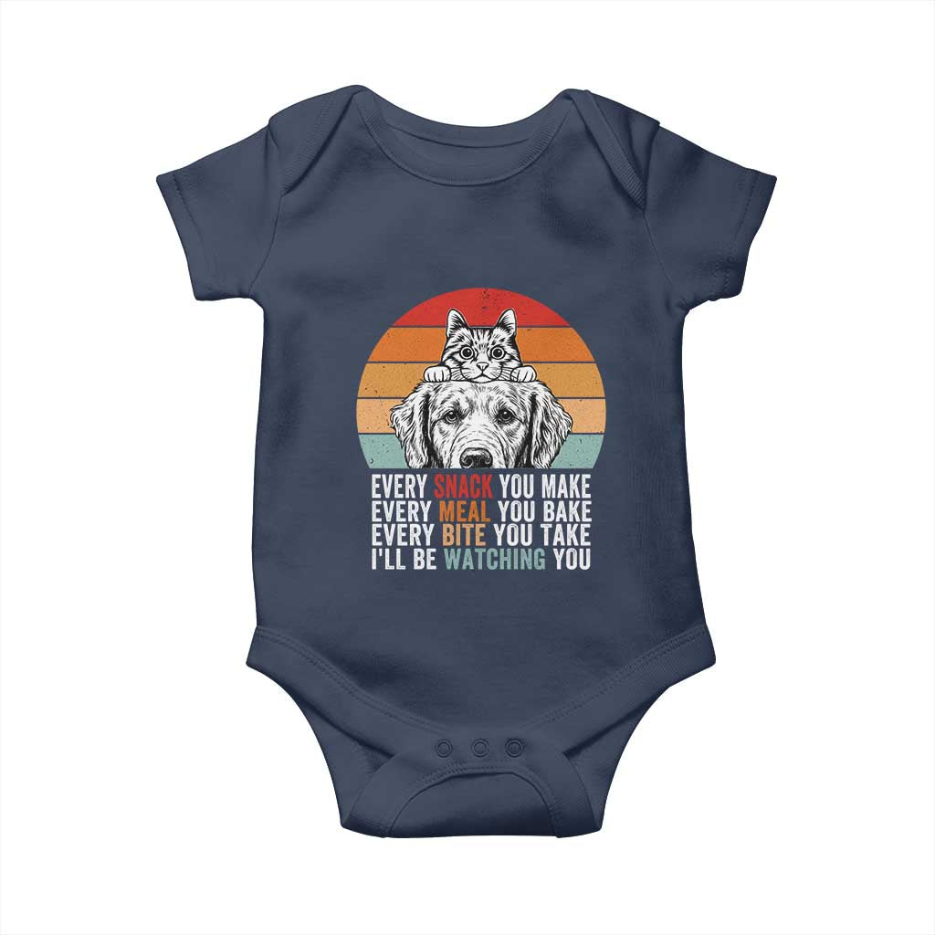 Every Snack You Make Baby Onesie Funny Dog Cat Lovers - Wonder Print Shop