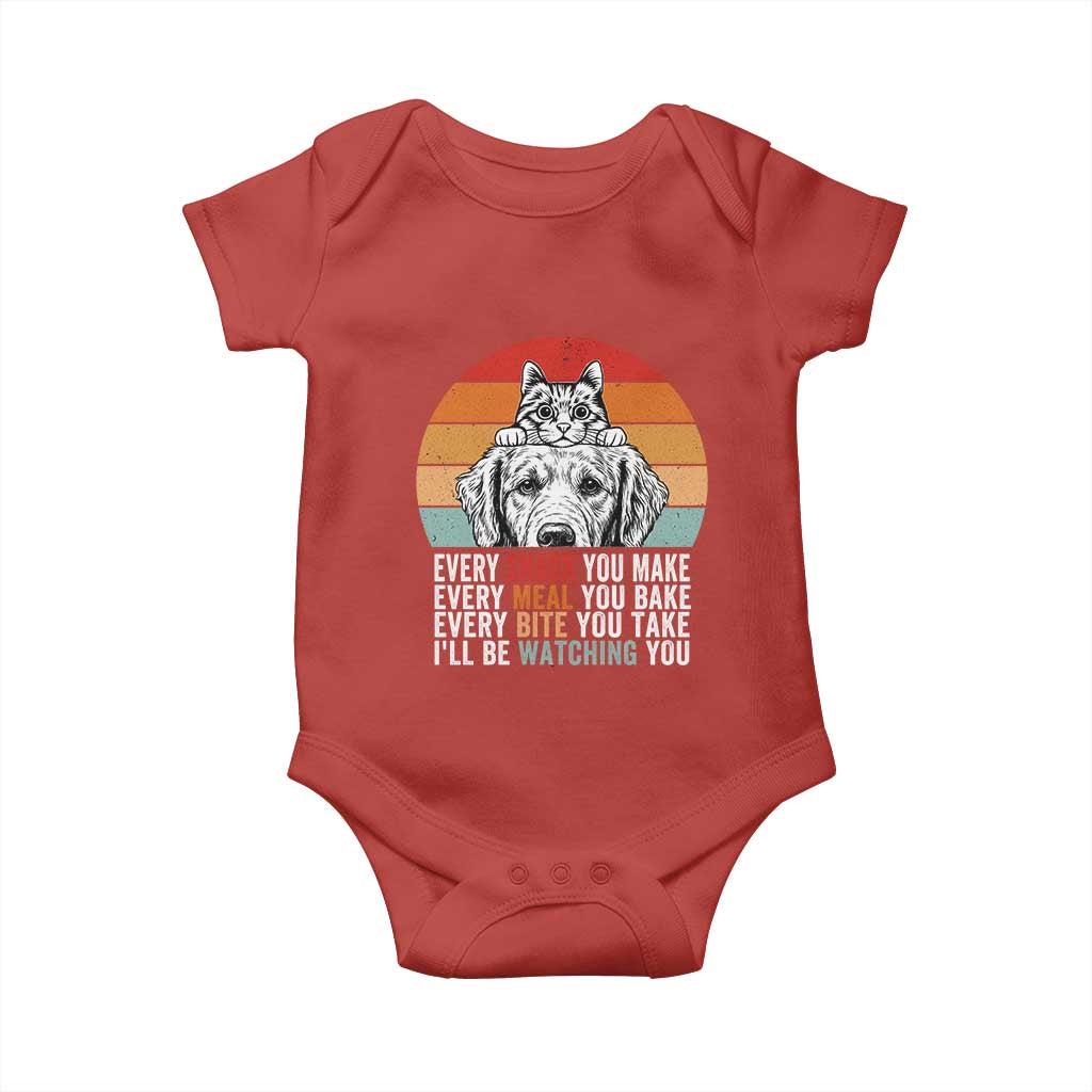 Every Snack You Make Baby Onesie Funny Dog Cat Lovers - Wonder Print Shop