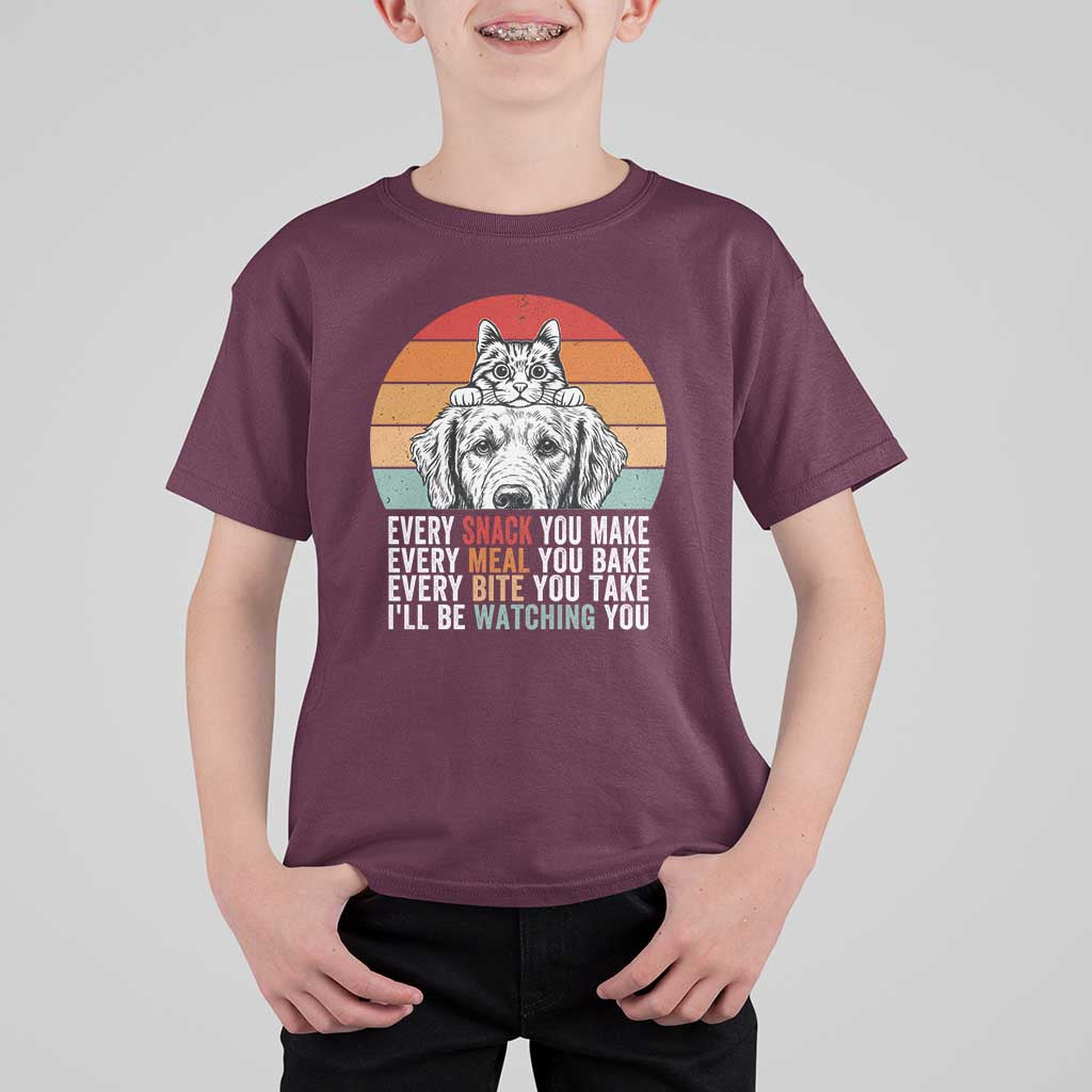 Every Snack You Make T Shirt For Kid Funny Dog Cat Lovers - Wonder Print Shop