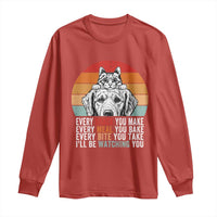 Every Snack You Make Long Sleeve Shirt Funny Dog Cat Lovers - Wonder Print Shop