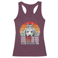Every Snack You Make Racerback Tank Top Funny Dog Cat Lovers - Wonder Print Shop