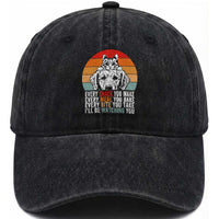 Every Snack You Make Washed Cotton Baseball Cap Funny Dog Cat Lovers
