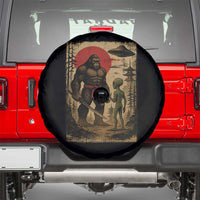 Samurai Bigfoot Japanese UFO Spare Tire Cover Sasquatch Ailen Ukiyo-e - Wonder Print Shop