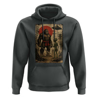 Samurai Bigfoot Japanese UFO Hoodie Sasquatch Ailen Ukiyo-e - Wonder Print Shop