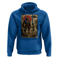 Samurai Bigfoot Japanese UFO Hoodie Sasquatch Ailen Ukiyo-e - Wonder Print Shop