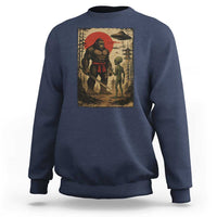 Samurai Bigfoot Japanese UFO Sweatshirt Sasquatch Ailen Ukiyo-e - Wonder Print Shop