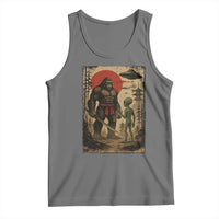 Samurai Bigfoot Japanese UFO Tank Top Sasquatch Ailen Ukiyo-e - Wonder Print Shop