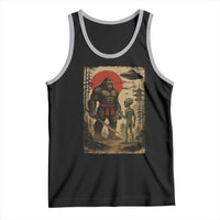 Samurai Bigfoot Japanese UFO Tank Top Sasquatch Ailen Ukiyo-e - Wonder Print Shop