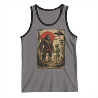 Samurai Bigfoot Japanese UFO Tank Top Sasquatch Ailen Ukiyo-e - Wonder Print Shop