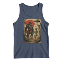 Samurai Bigfoot Japanese UFO Tank Top Sasquatch Ailen Ukiyo-e - Wonder Print Shop