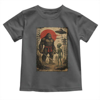 Samurai Bigfoot Japanese UFO Toddler T Shirt Sasquatch Ailen Ukiyo-e - Wonder Print Shop