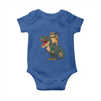 Ninja Cat Riding Dinosaur Baby Onesie - Wonder Print Shop