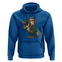 Ninja Cat Riding Dinosaur Hoodie - Wonder Print Shop