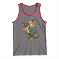Ninja Cat Riding Dinosaur Tank Top - Wonder Print Shop