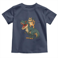 Ninja Cat Riding Dinosaur Toddler T Shirt - Wonder Print Shop