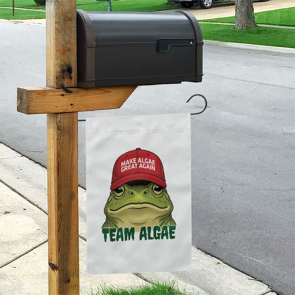 Make Algae Great Again Garden Flag Funny Political Satire Nature Lover Gift