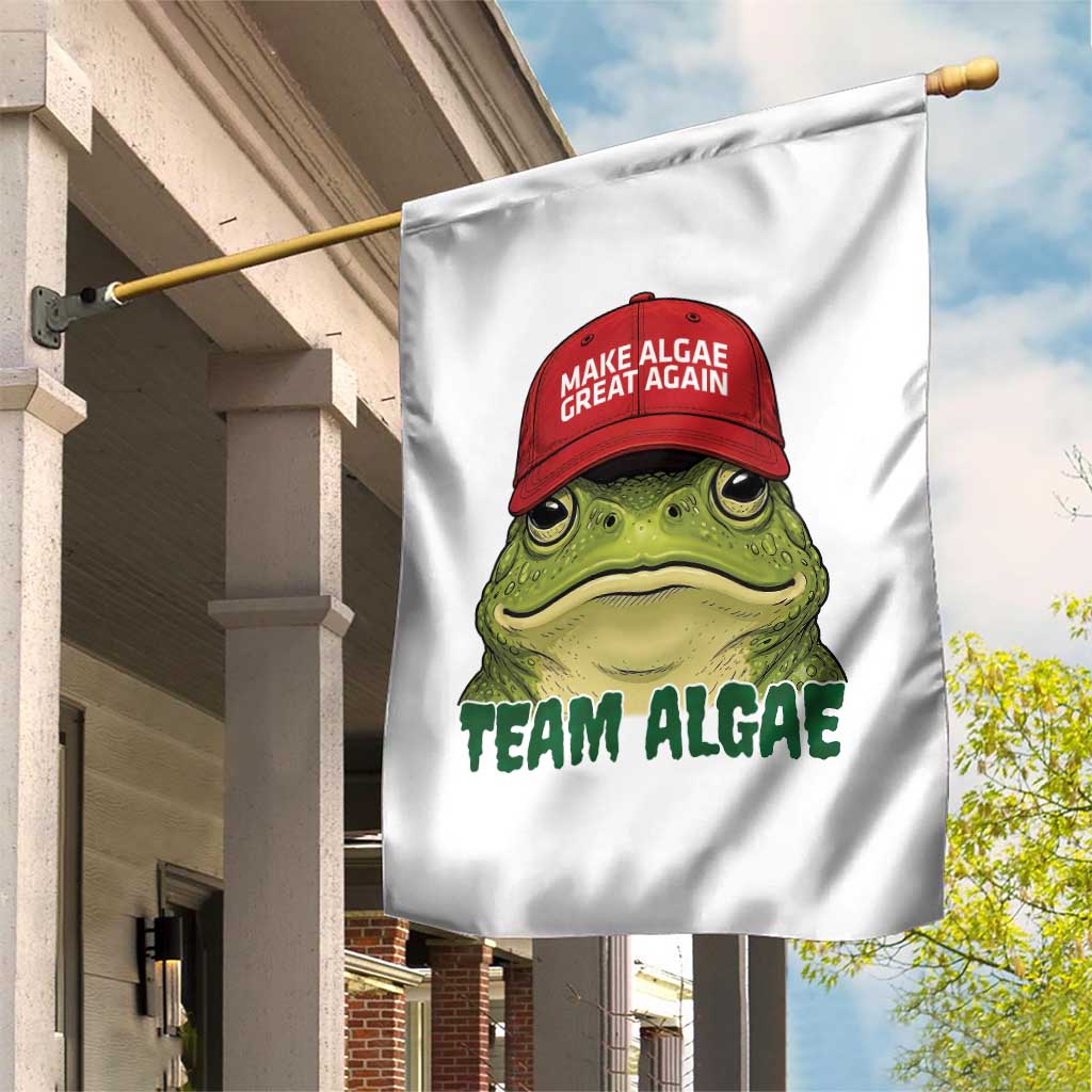 Make Algae Great Again Garden Flag Funny Political Satire Nature Lover Gift