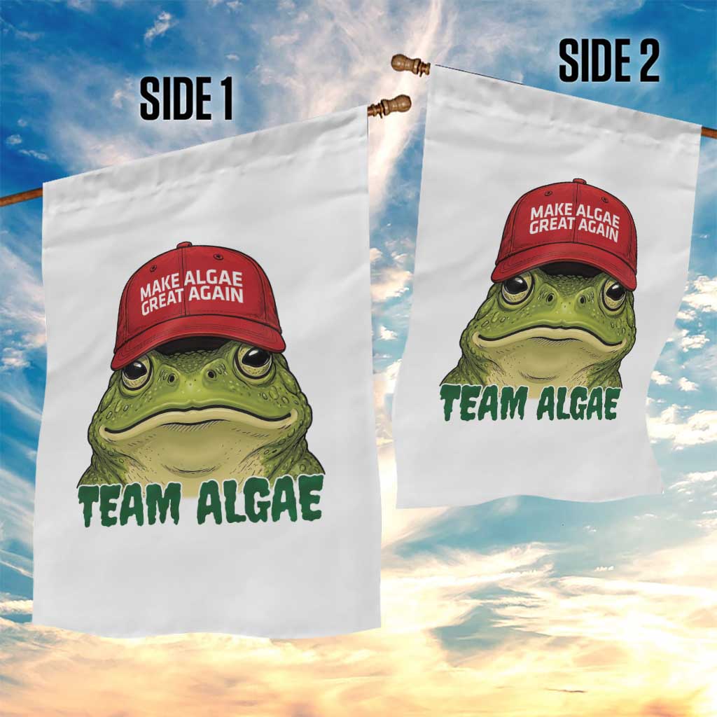 Make Algae Great Again Garden Flag Funny Political Satire Nature Lover Gift
