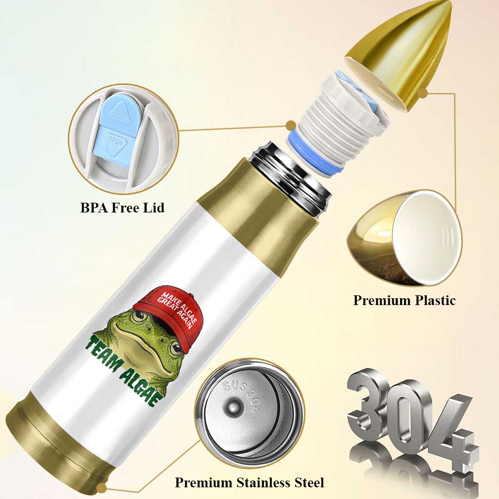 Make Algae Great Again Bullet Tumbler Funny Political Satire Nature Lover Gift
