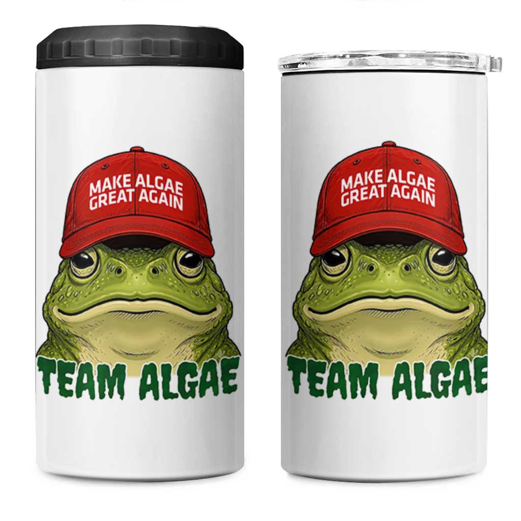 Make Algae Great Again 4 in 1 Can Cooler Tumbler Funny Political Satire Nature Lover Gift