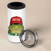 Make Algae Great Again 4 in 1 Can Cooler Tumbler Funny Political Satire Nature Lover Gift