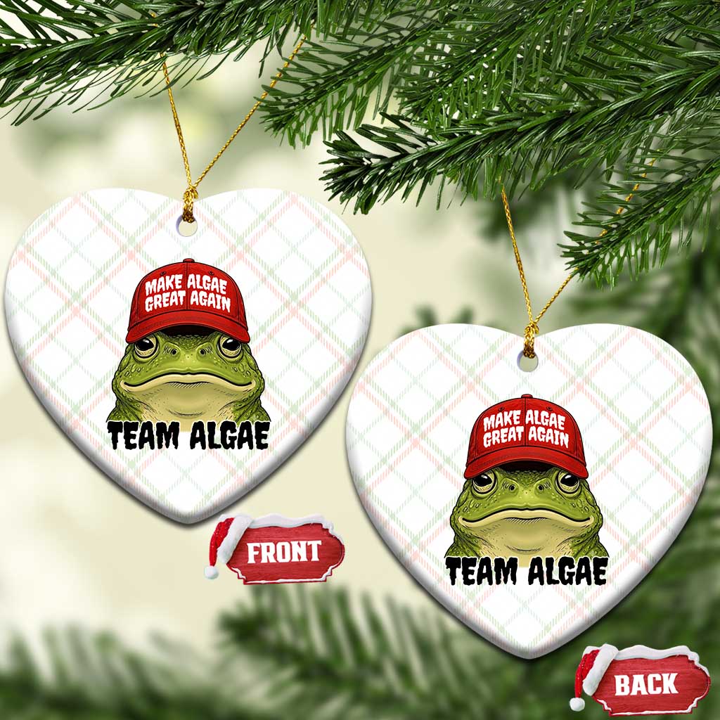 Make Algae Great Again Ceramic Ornament Funny Political Satire Nature Lover Gift