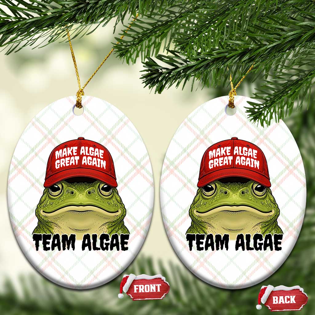 Make Algae Great Again Ceramic Ornament Funny Political Satire Nature Lover Gift