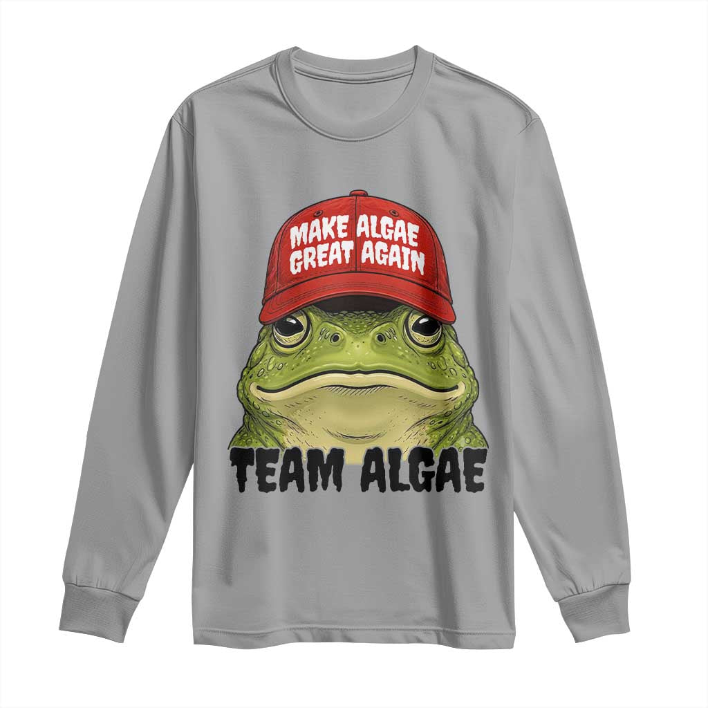 Make Algae Great Again Long Sleeve Shirt Funny Political Satire Nature Lover Gift