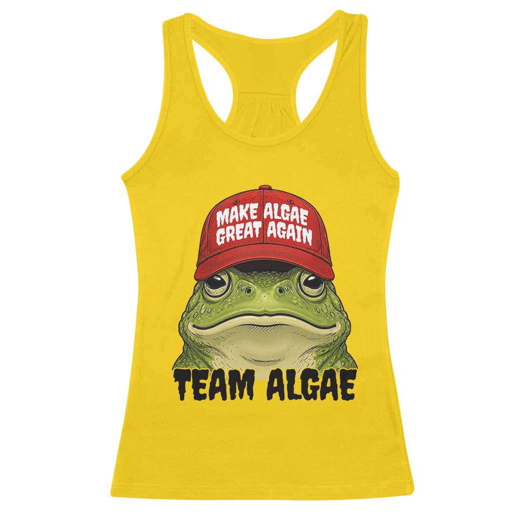 Make Algae Great Again Racerback Tank Top Funny Political Satire Nature Lover Gift